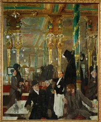 Cafe Royal i London (maleri på lerret)