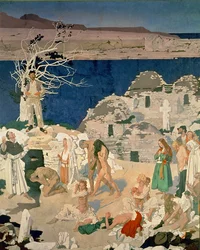 The Holy Well, 1916 (tempera på lerret)