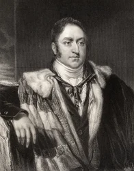 James Walter Grimston, 1. jarl av Verulam, gravert av H. Robinson, fra 