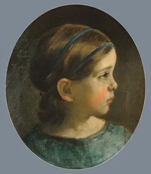 Datter av William Page Sannsynligvis Mary Page, ca. 1840.