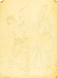 Moses, Aron og Hur på Horeb-fjellet (påkledd studie)