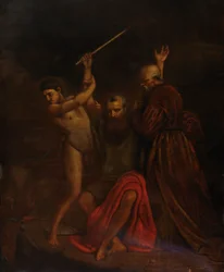Moses, Aron og Hur på Horeb-fjellet, 1857.