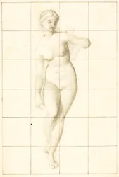 Venus leder Eneas og trojanerne til Latinkysten (studie av Venus)