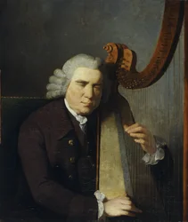 Den blinde harpisten, John Parry (olje på lerret)