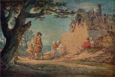 Landlig scene, 1922