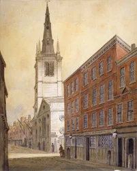 Church of St Margaret Pattens, Eastcheap, City of London, 1815.