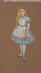Alice (kostymedesign for Alice i Eventyrland, 1915)