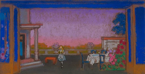 Marsharens hage (scenografi for Alice i Eventyrland)