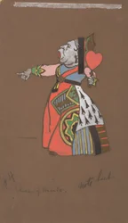 Hjerterdronningen (kostymedesign for Alice i Eventyrland)