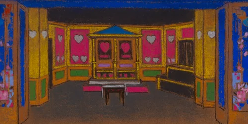 Hjertegården (scenografi for Alice i Eventyrland)