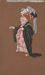 Stygge hertuginne (kostymedesign for Alice i Eventyrland, 1915)