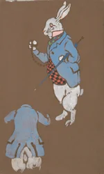 Hvit kanin (kostymedesign for Alice i Eventyrland, 1915)