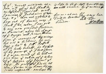 Brev fra William Penn til oberst Henry Sydney, 29. mars 1681.