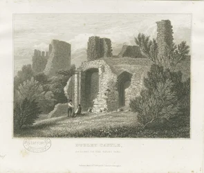 Dudley Castle - The Keep: gravering, nd [c1831] (trykk)