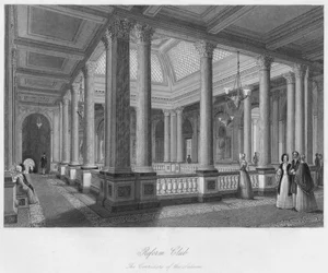 Reformklubb. Salongens korridorer, c1841