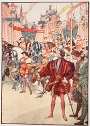 The Field of the Cloth of Gold, juni 1520, illustrasjon fra 