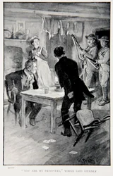 «You are my Prisoners» sa Yorke strengt, en illustrasjon fra «With Roberts to Pretoria: A Tale of the South African War» av G.A. Henty, pub. London, 1902
