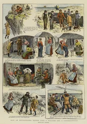 Hvordan en driftig redaktør mistet en ballong og en korrespondent (chromolitho)