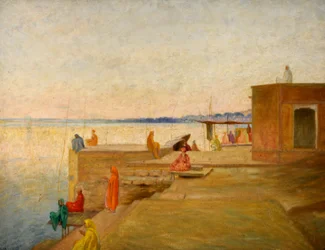 Kveld i Benares, India