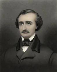 Portrett av Edgar Allan Poe (1809-1849), amerikansk forfatter.