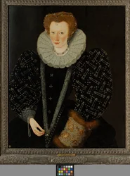Elizabeth Palmer, ca. 1564-1633 (olje på panel)
