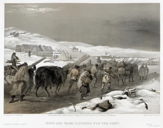 Britiske tropper på veien til Sevastopol, 1855
