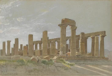 Girgenti Temple of Juno Lacinia i Agrigentum, 1881