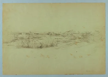 Studie av landskap, Ostia, Italia