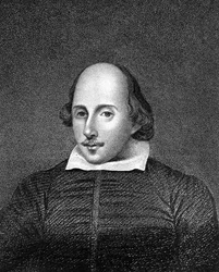 William Shakespeare , engelsk poet og dramatiker