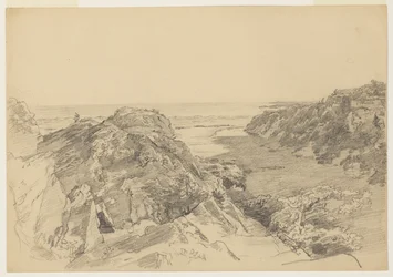 Studie for "Fra paradis til skjærsilden, Newport"
