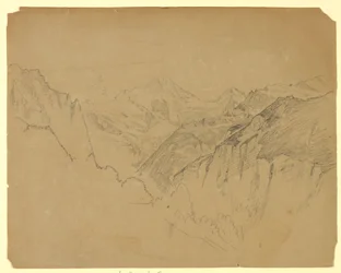 Studie av landskap, Lauterbrunnen, Sveits