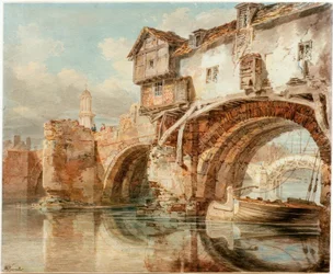 Die Old Welsh Bridge i Shrewsbury