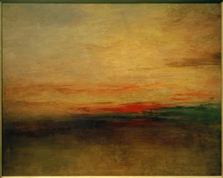 Solnedgang (?)
