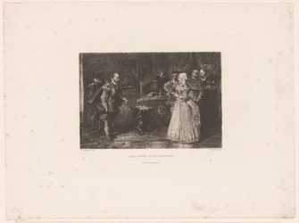 Alva besøker regenten Margaret av Parma, 1567 Albas besøk til guvernøren (tittel på objekt)