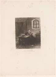 Philip van Marnix van Sint-Aldegonde i fengsel Marnix van St. Aldegonde, oversetter salmene i fengselet (tittel på objekt)