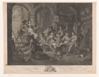 Interiør med røyke- og drikkeselskap En flamsk underholdning (tittel på objekt) Hovedmalerier av England (serietittel) The Most Capital Paintings in England (serietittel)
