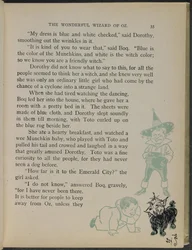 Illustrasjon fra «Den fantastiske trollmannen fra Oz» av Lyman Frank Baum