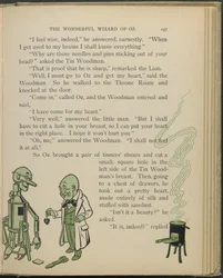 Illustrasjon fra «Den fantastiske trollmannen fra Oz» av Lyman Frank Baum