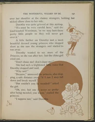 Illustrasjon fra «Den fantastiske trollmannen fra Oz» av Lyman Frank Baum