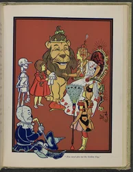 Illustrasjon fra «Den fantastiske trollmannen fra Oz» av Lyman Frank Baum