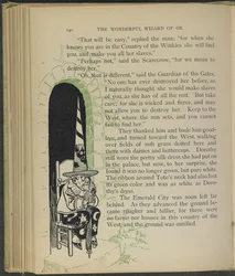 Illustrasjon fra «Den fantastiske trollmannen fra Oz» av Lyman Frank Baum