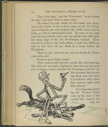 Illustrasjon fra «Den fantastiske trollmannen fra Oz» av Lyman Frank Baum
