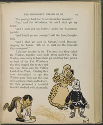 Illustrasjon fra «Den fantastiske trollmannen fra Oz» av Lyman Frank Baum