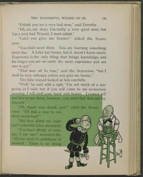 Illustrasjon fra «Den fantastiske trollmannen fra Oz» av Lyman Frank Baum