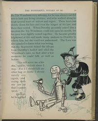 Illustrasjon fra «Den fantastiske trollmannen fra Oz» av Lyman Frank Baum