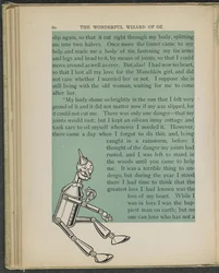 Illustrasjon fra «Den fantastiske trollmannen fra Oz» av Lyman Frank Baum