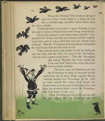 Illustrasjon fra «Den fantastiske trollmannen fra Oz» av Lyman Frank Baum