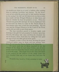 Illustrasjon fra «Den fantastiske trollmannen fra Oz» av Lyman Frank Baum