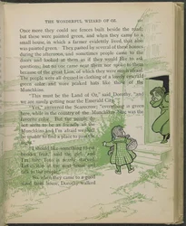 Illustrasjon fra «Den fantastiske trollmannen fra Oz» av Lyman Frank Baum