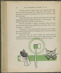 Illustrasjon fra «Den fantastiske trollmannen fra Oz» av Lyman Frank Baum